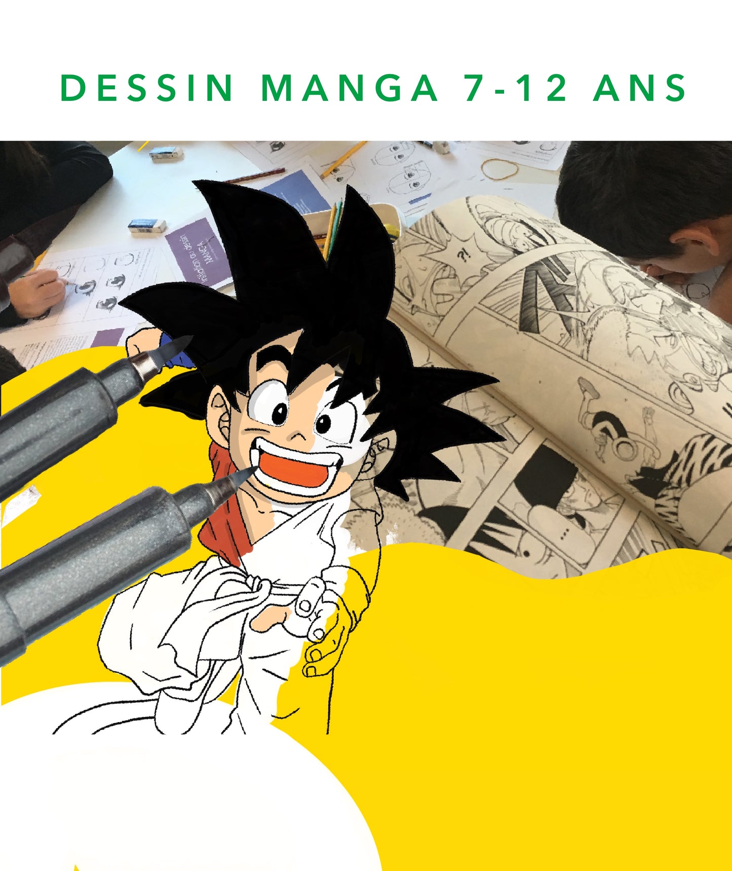 Dessin Manga 7-12 ans du 26/10 au 30/10 de 9 à 12h
