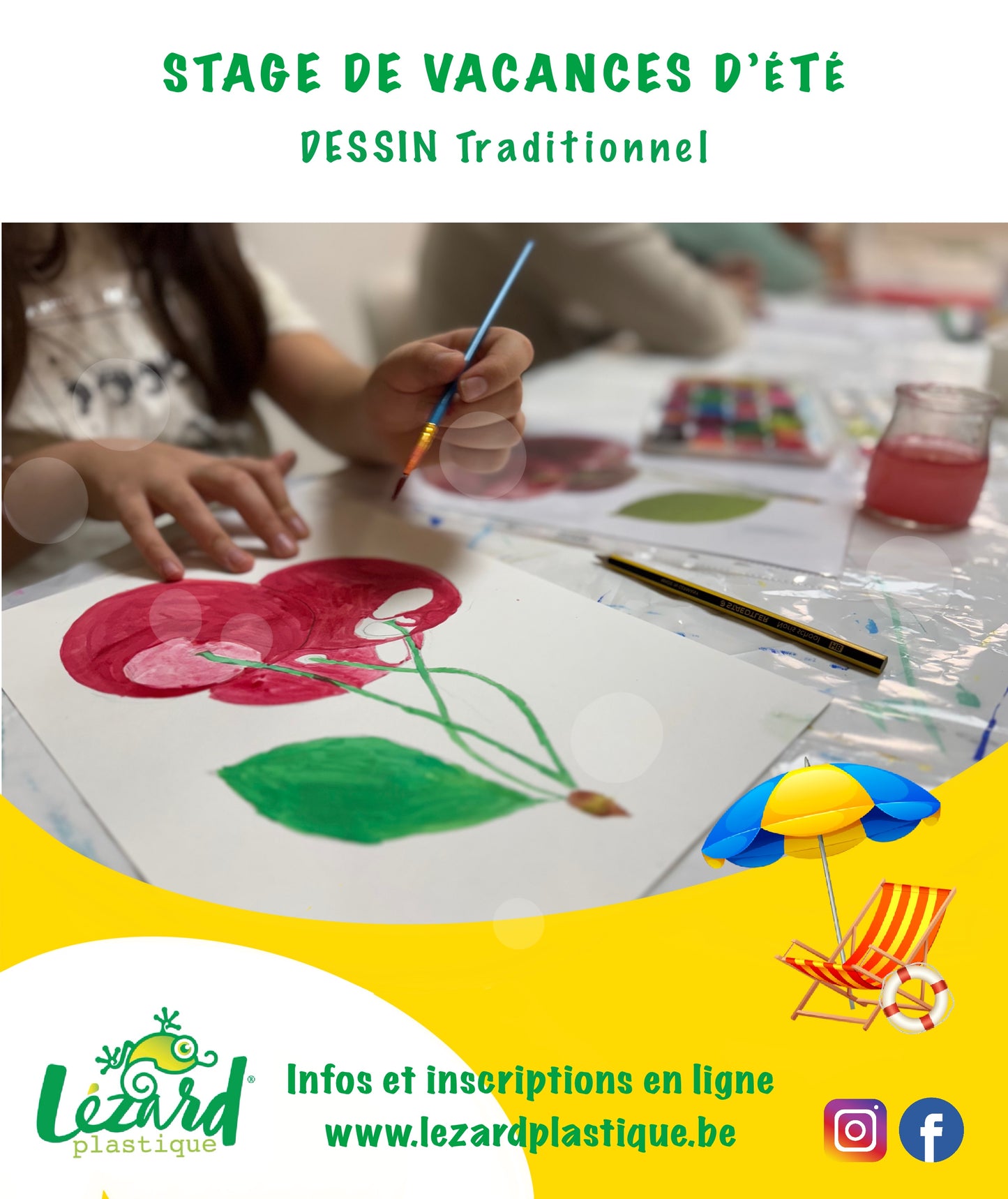 Stage Dessin Traditionnel  7-12 ans du 28 juillet au 1 août de 9 à 12h