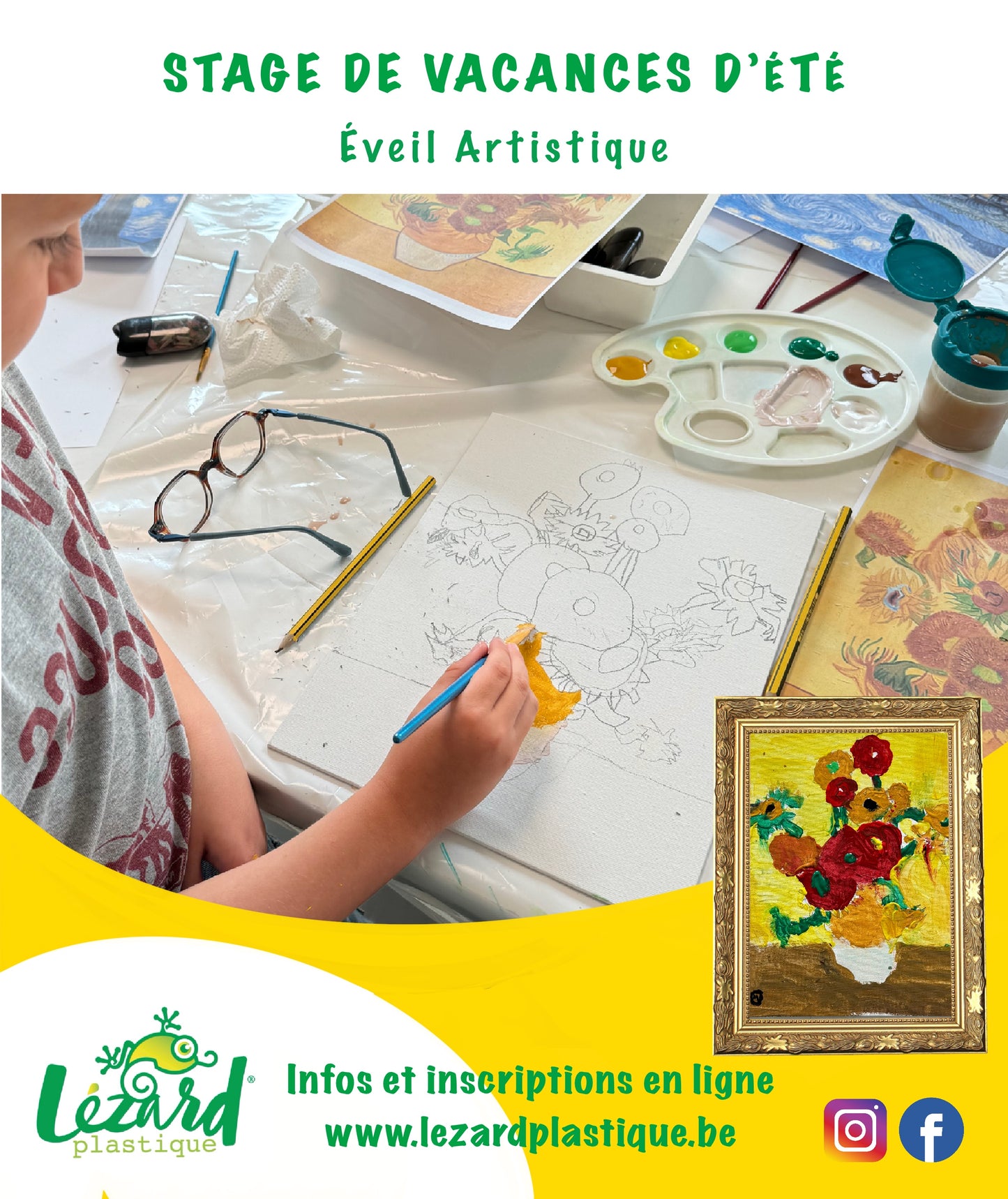 Eveil Artistique 5-7 ans du 11 au 13 août de 9 à 12h